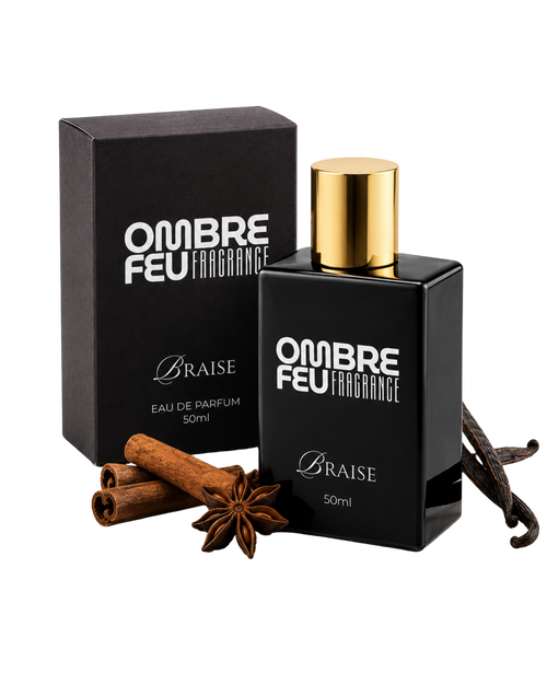 Ombre Feu Braise – Eau de Parfum für Herren, 50 ml | Süß-holzig mit Vanille, Zimt & Tabak